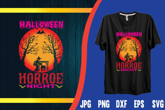 Download Halloween Horror Night T-shirt Design - Night Collection