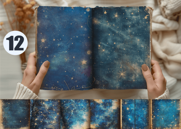 Download Vintage Starry Night Junk Journal - Night Collection
