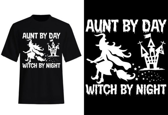 Download Witch by Night Halloween T-shirt Design - Night Collection