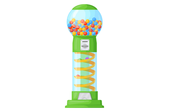 Download Bubblegum Machine. Cartoon Gumball Dispe - Cartoon Collection