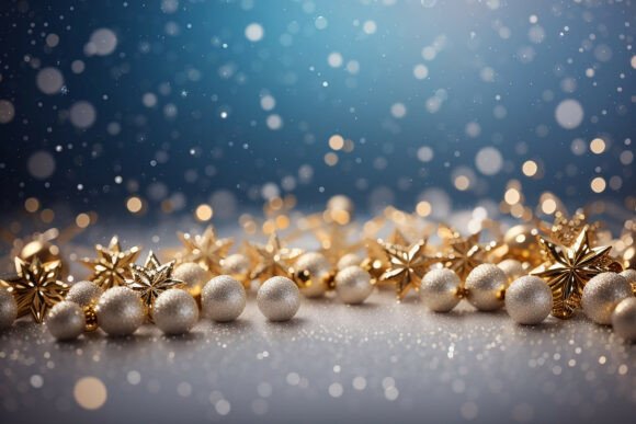 Download Soft Blue Glitter Christmas Background - Premium Resources