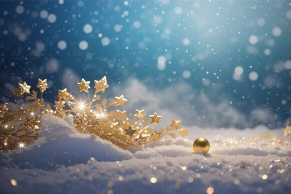 Download Soft Blue Glitter Christmas Background - Premium Bundle